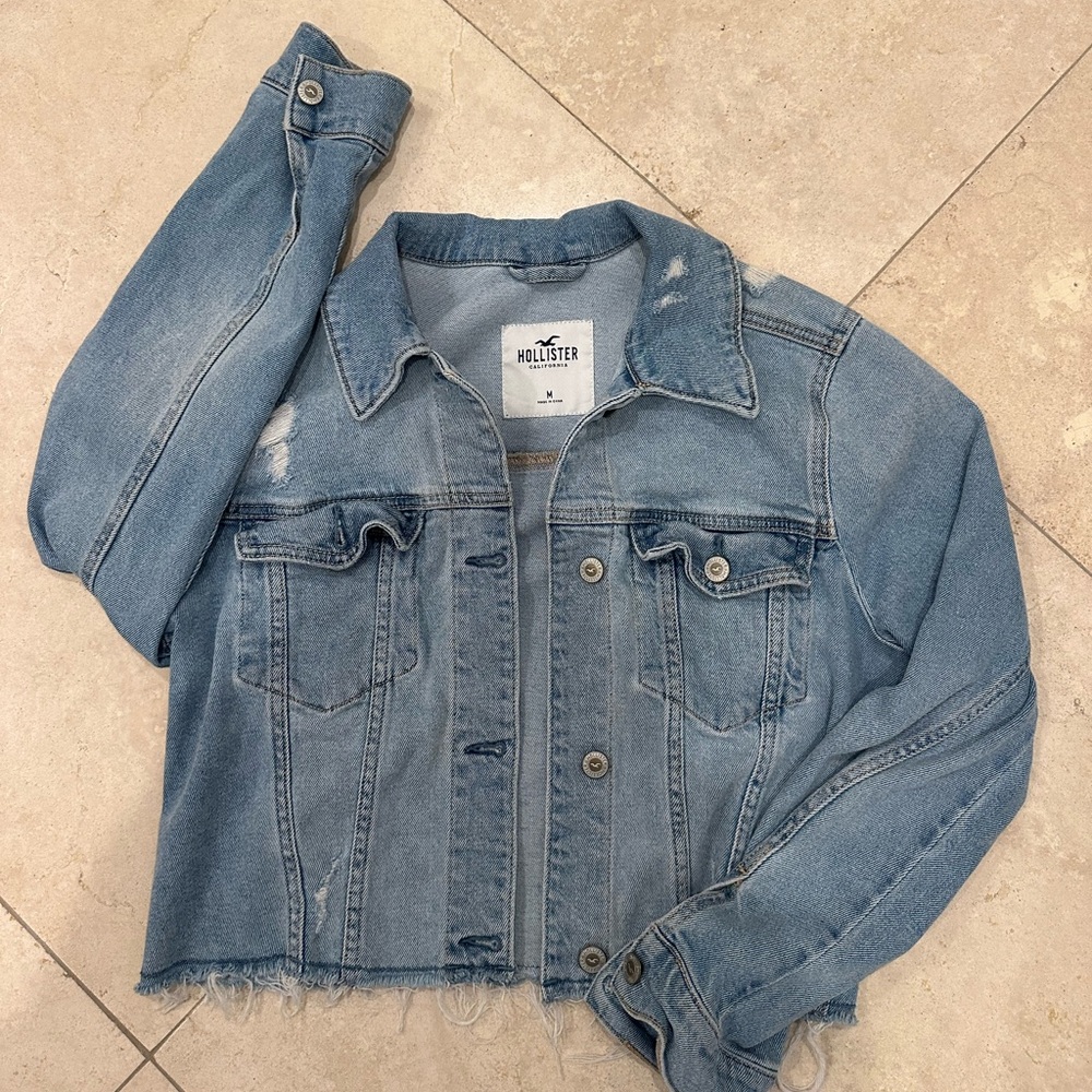 Hollister Women's Ripped Jean Jacket